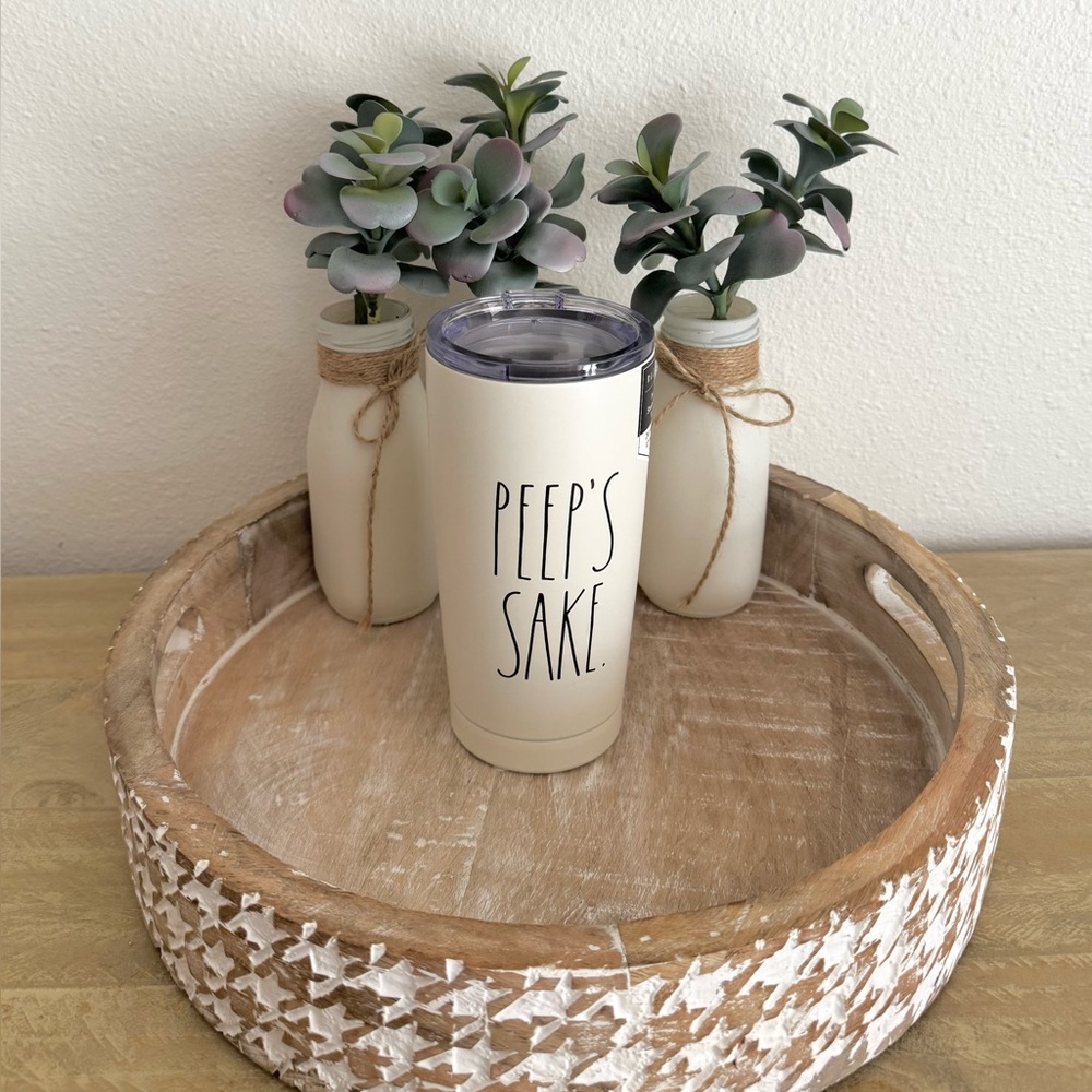 Rae Dunn Cream Tumbler - Peep's Sake